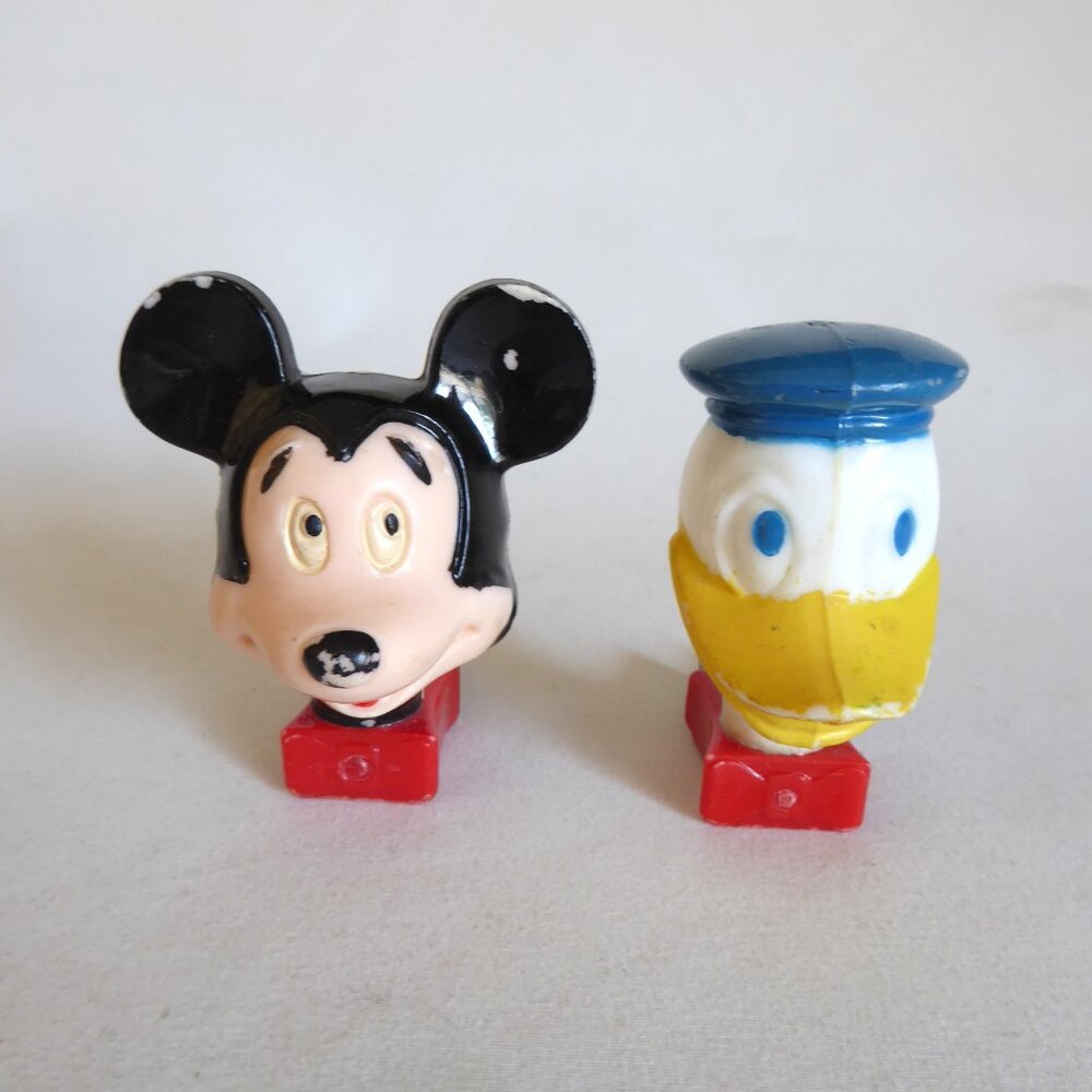 VINTAGE DISNEY GENERAL ELECTRIC NIGHT LIGHT SET DONALD DUCK MICKEY MOUSE